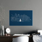 Blue Prince Inspired Matte Poster - Mount Holly