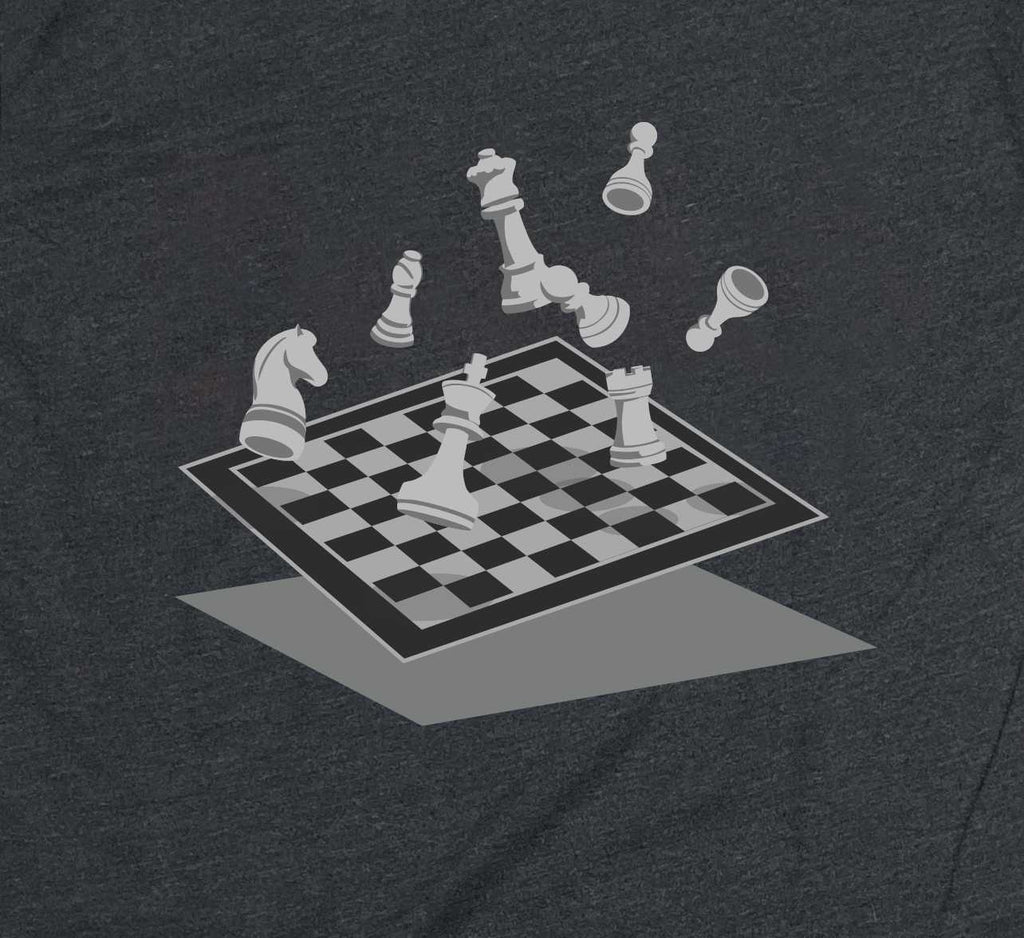 Science Concept Unisex Tshirt - Antigravity Chess