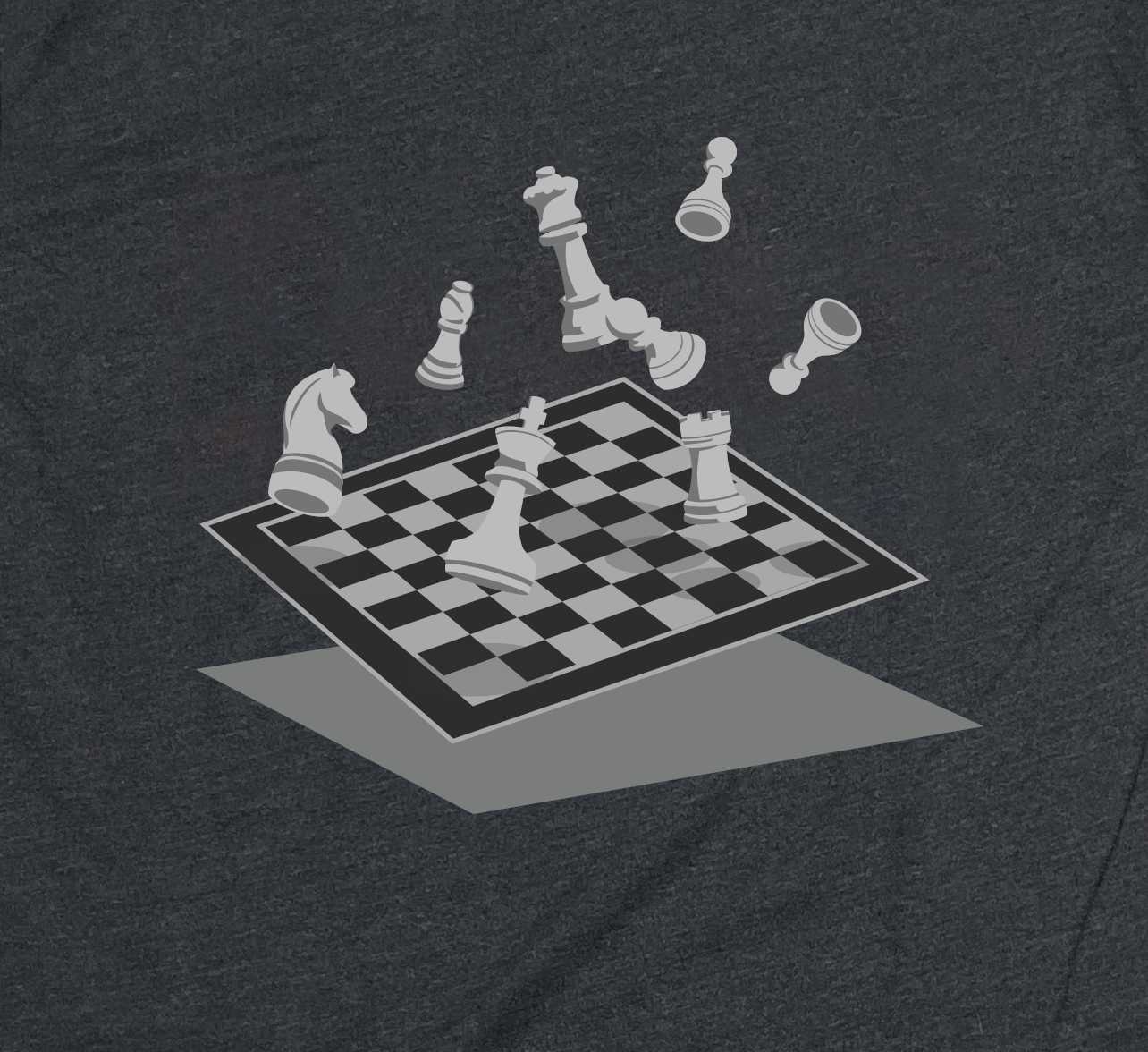 Science Concept Unisex Tshirt - Antigravity Chess
