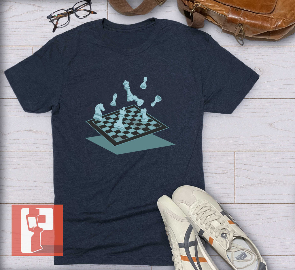 Science Concept Unisex Tshirt - Antigravity Chess