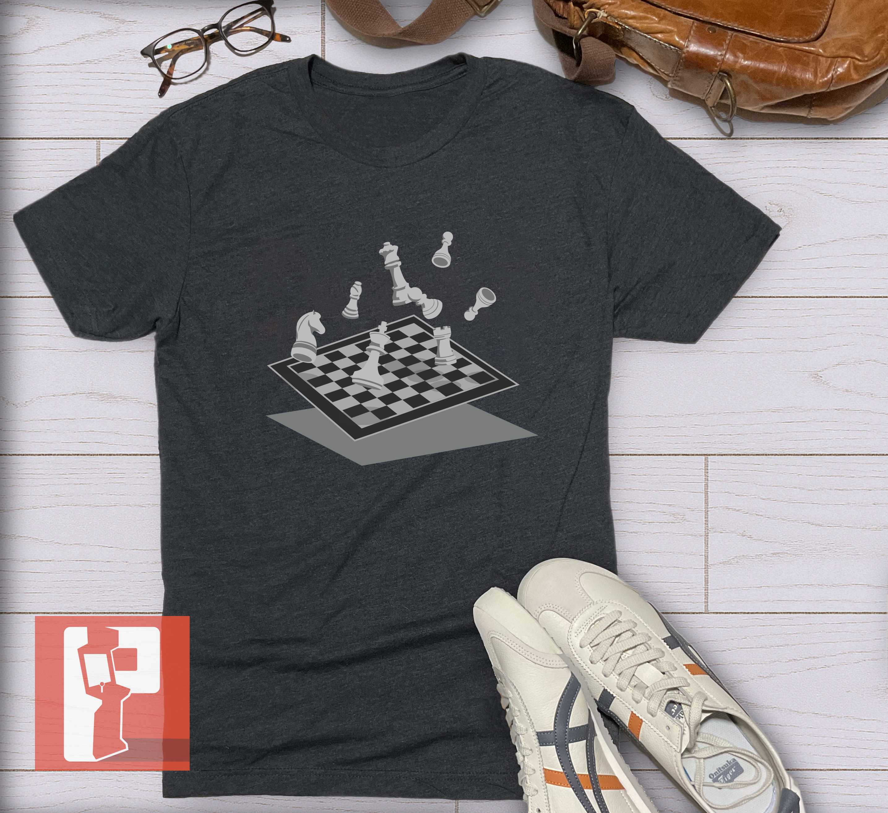 Science Concept Unisex Tshirt - Antigravity Chess