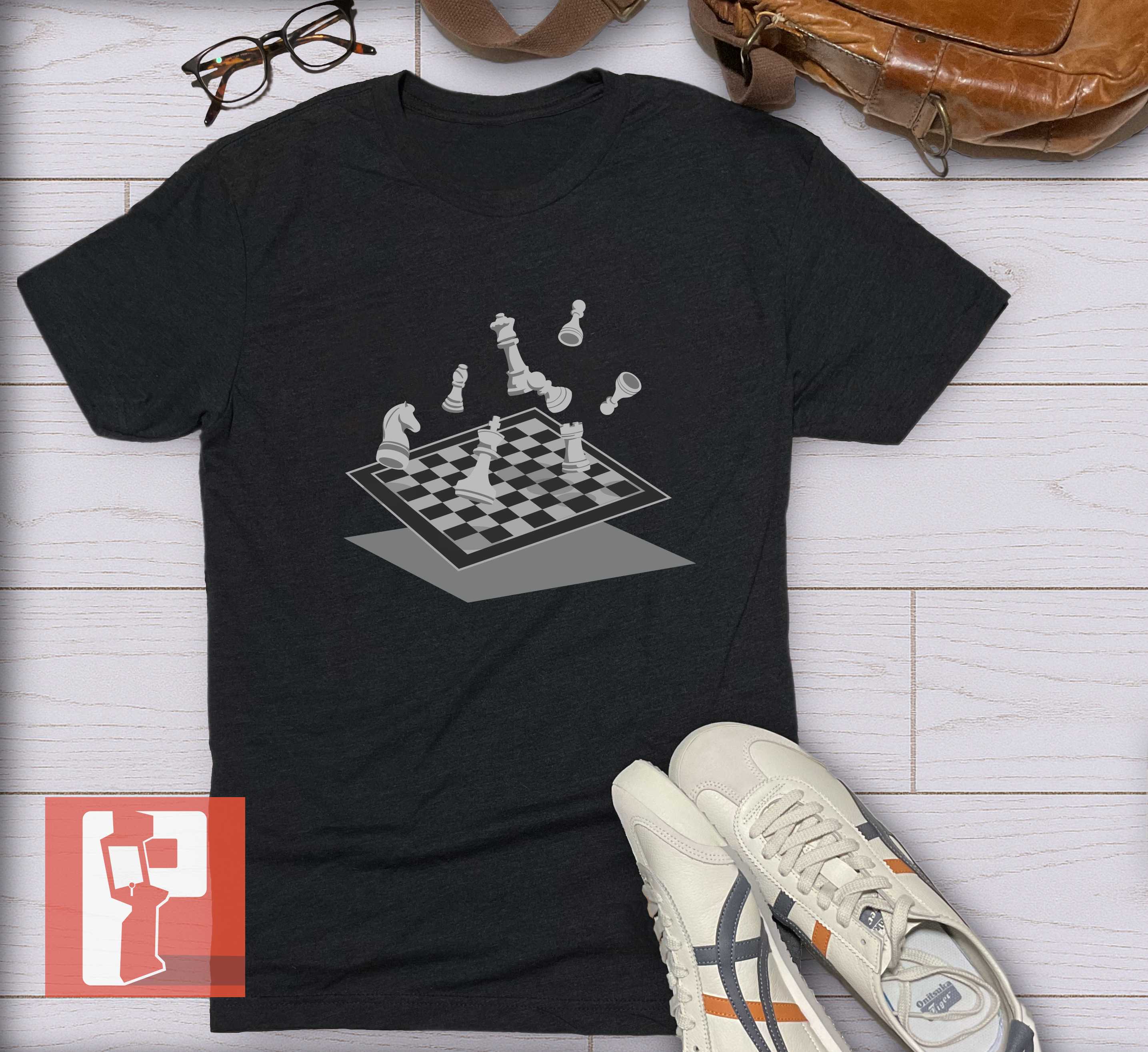 Science Concept Unisex Tshirt - Antigravity Chess