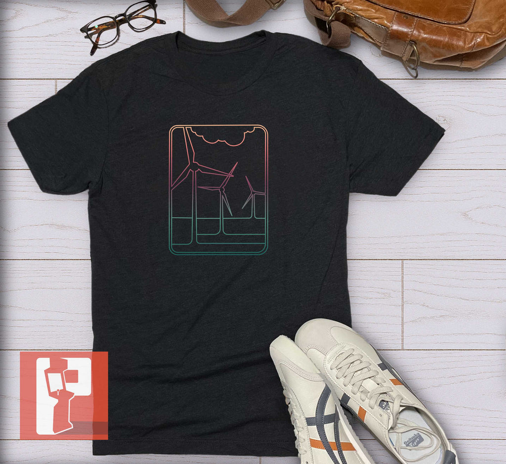 Science Concept Unisex Tshirt - Wind Power