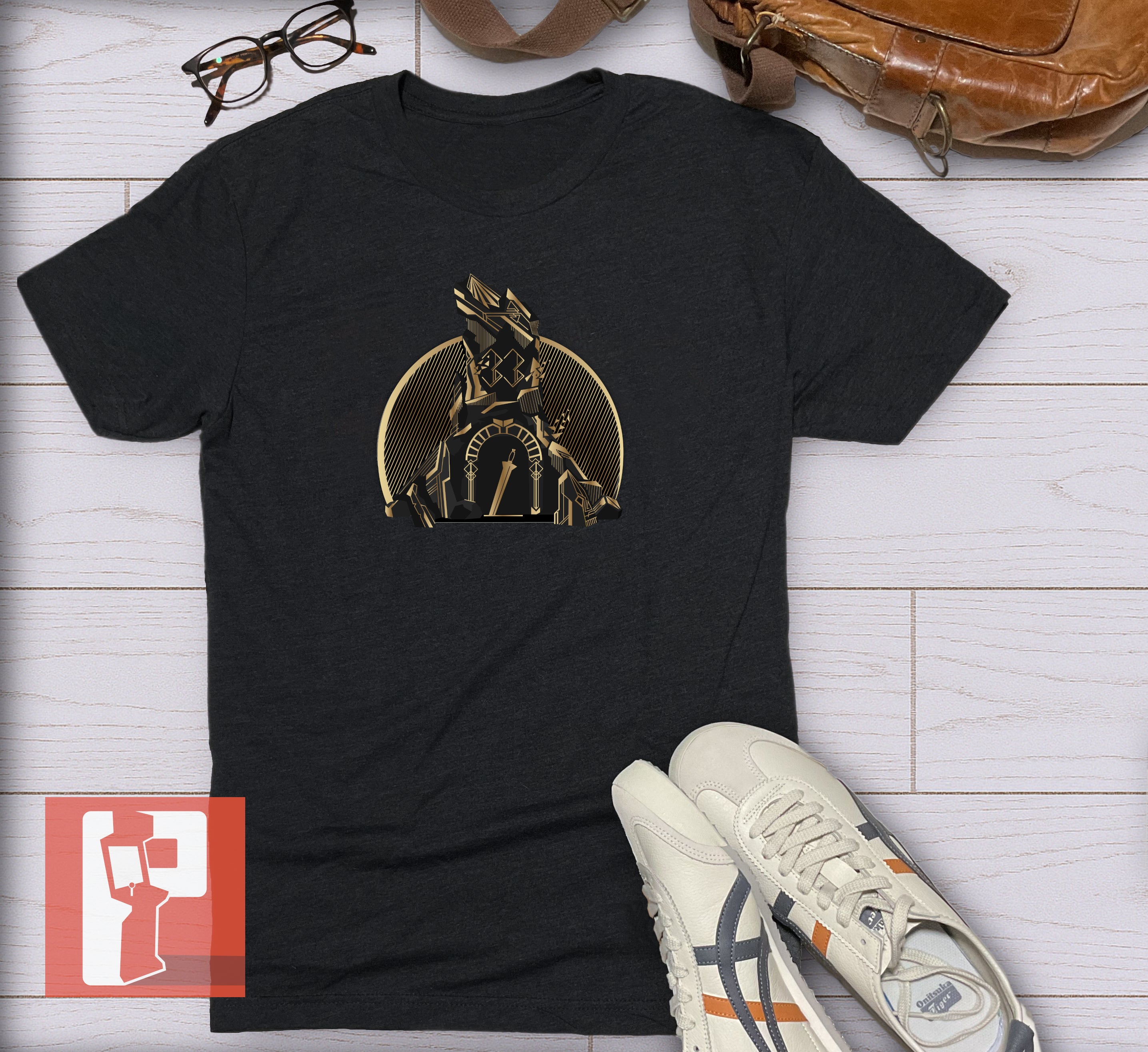 Clair Obscur: Expedition 33 Inspired Unisex Tshirt - Art Deco Monolith