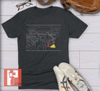 Metal Gear Solid Inspired Unisex Tshirt - Shadow Moses (Portrait)