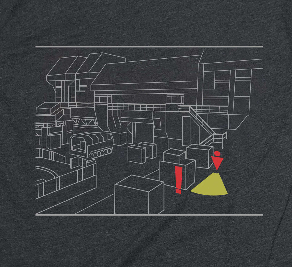 Metal Gear Solid Inspired Unisex Tshirt - Shadow Moses (Portrait)