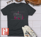 Still Wakes the Deep Inspired Unisex Tshirt - Technical Design Drawing