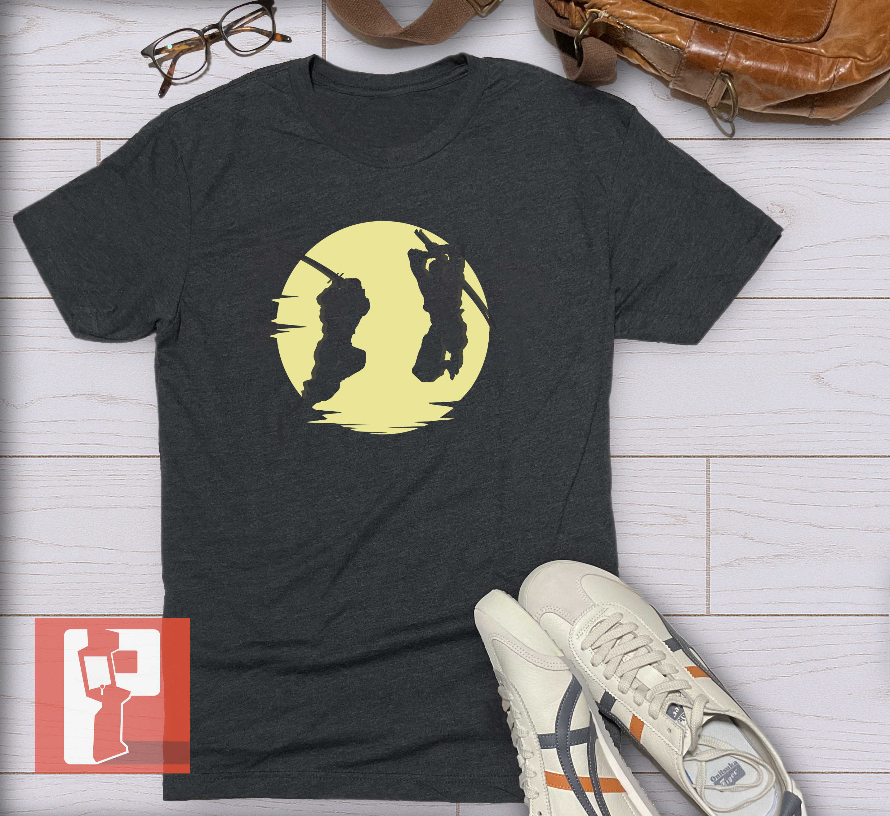 Ninja Gaiden Inspired Unisex Tshirt - Moonlit Duel