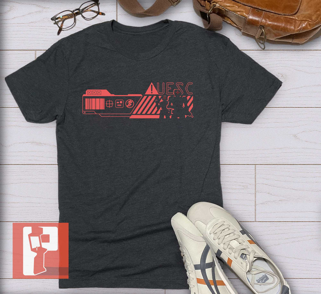 Marathon Inspired Tshirt - Zero Gravity Safety Poster