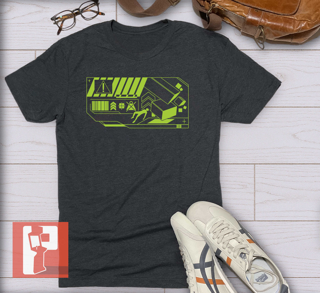 Marathon Inspired Tshirt - Zero Gravity Safety Poster
