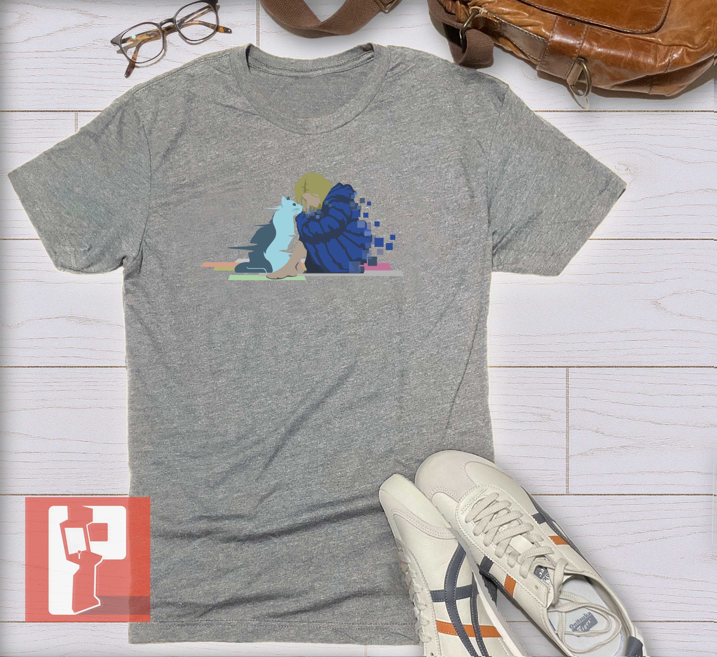 Pragmata Inspired Unisex Tshirt - Diana and Holo-Cat