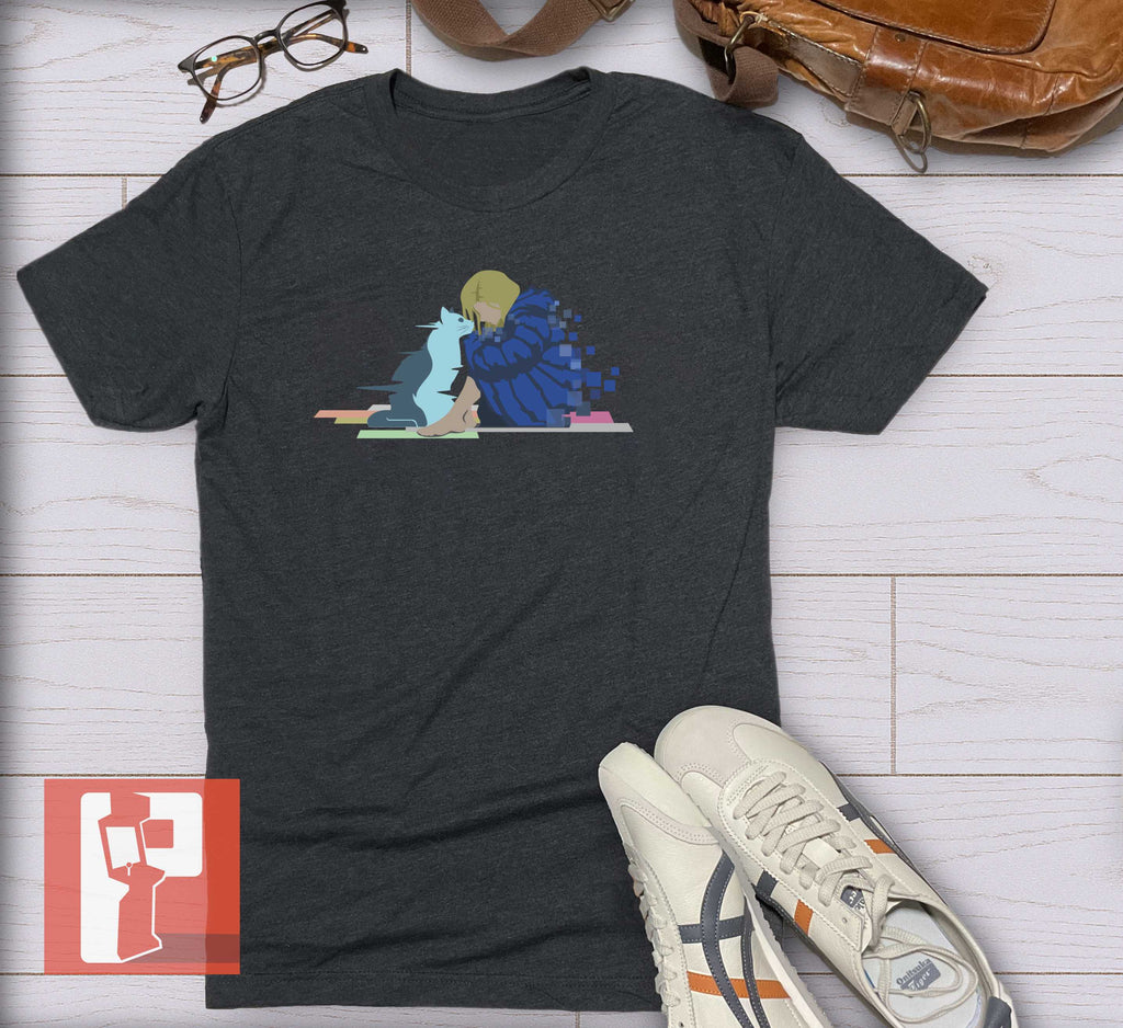 Pragmata Inspired Unisex Tshirt - Diana and Holo-Cat