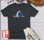 Pragmata Inspired Unisex Tshirt - Diana and Holo-Cat