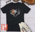 Communist Logo Kim Kitsuragi graphic t-shirt - Disco Elysium