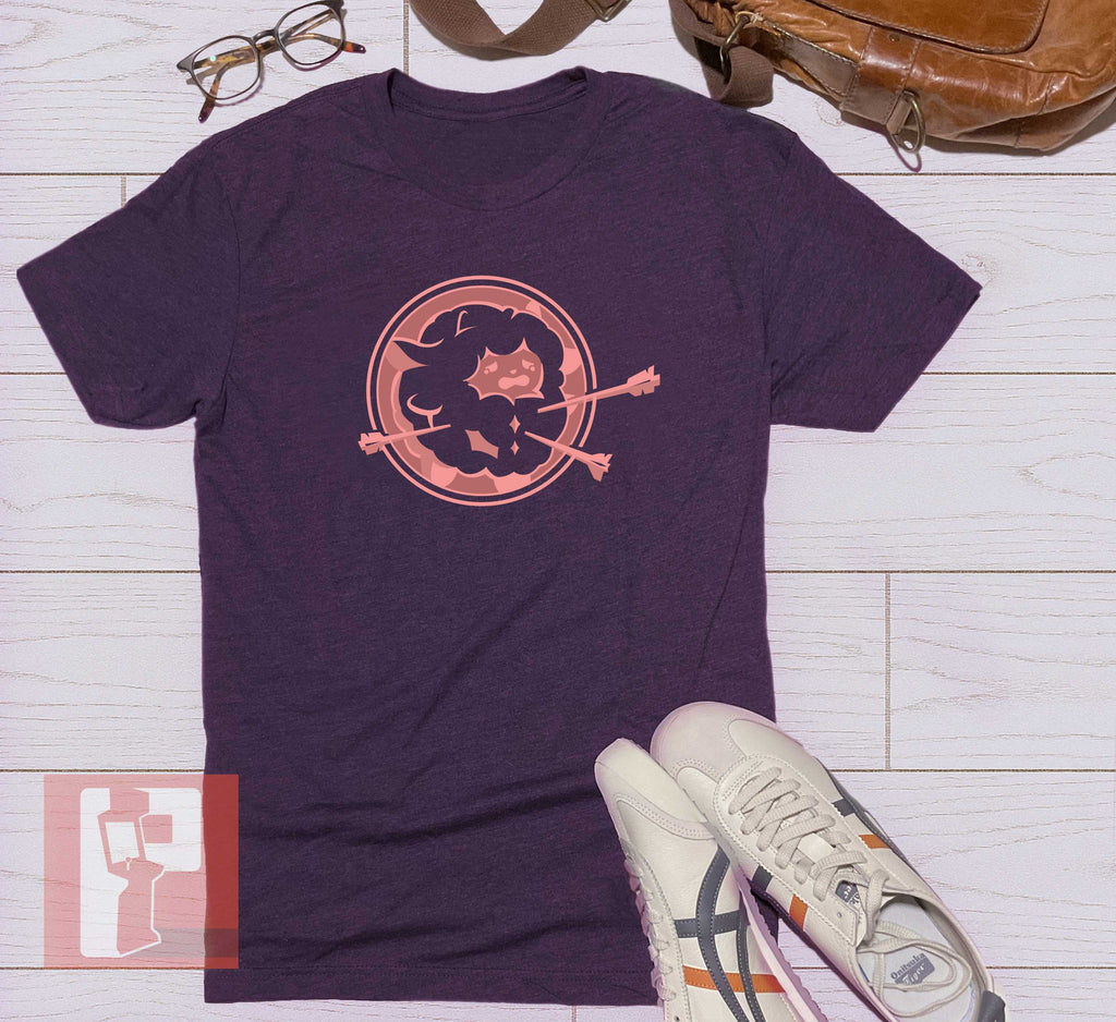 Palworld Inspired Tshirt - Lamball Shield Dark Humor