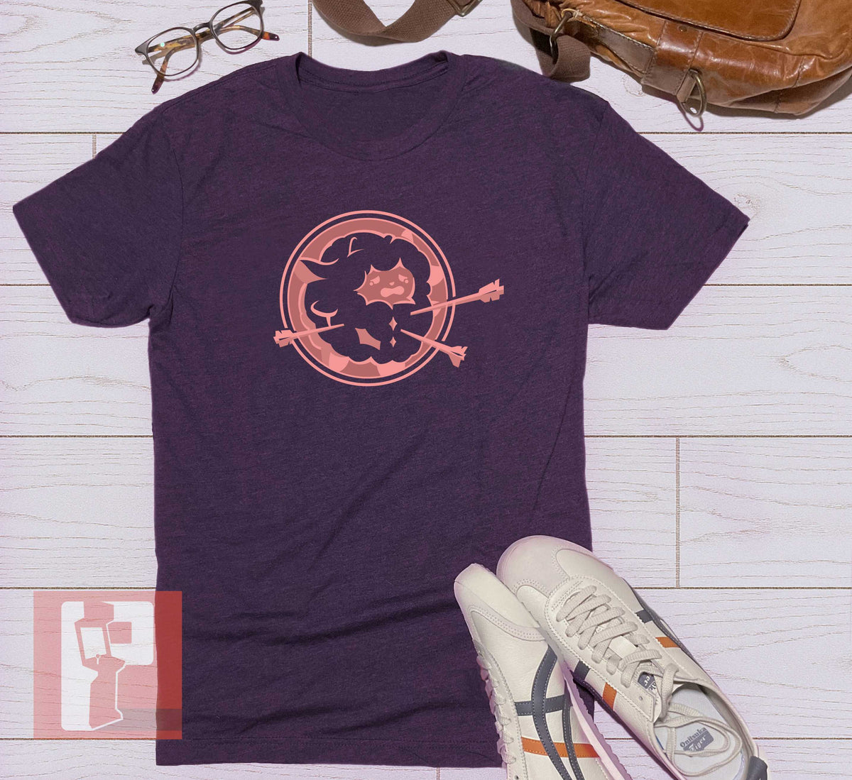 Palworld Inspired Tshirt - Lamball Shield Dark Humor