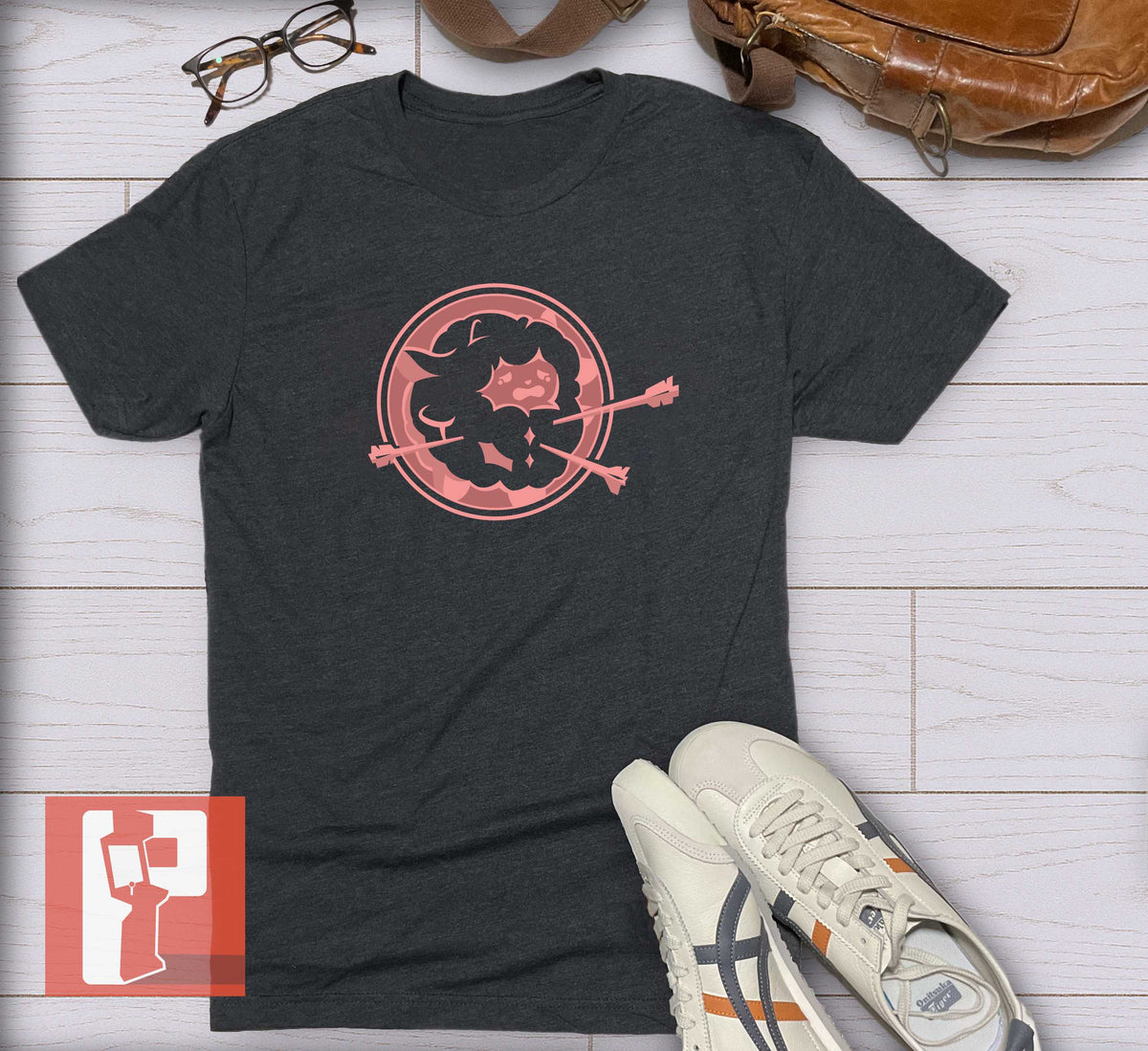 Palworld Inspired Tshirt - Lamball Shield Dark Humor