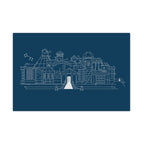 Blue Prince Inspired Matte Poster - Mount Holly